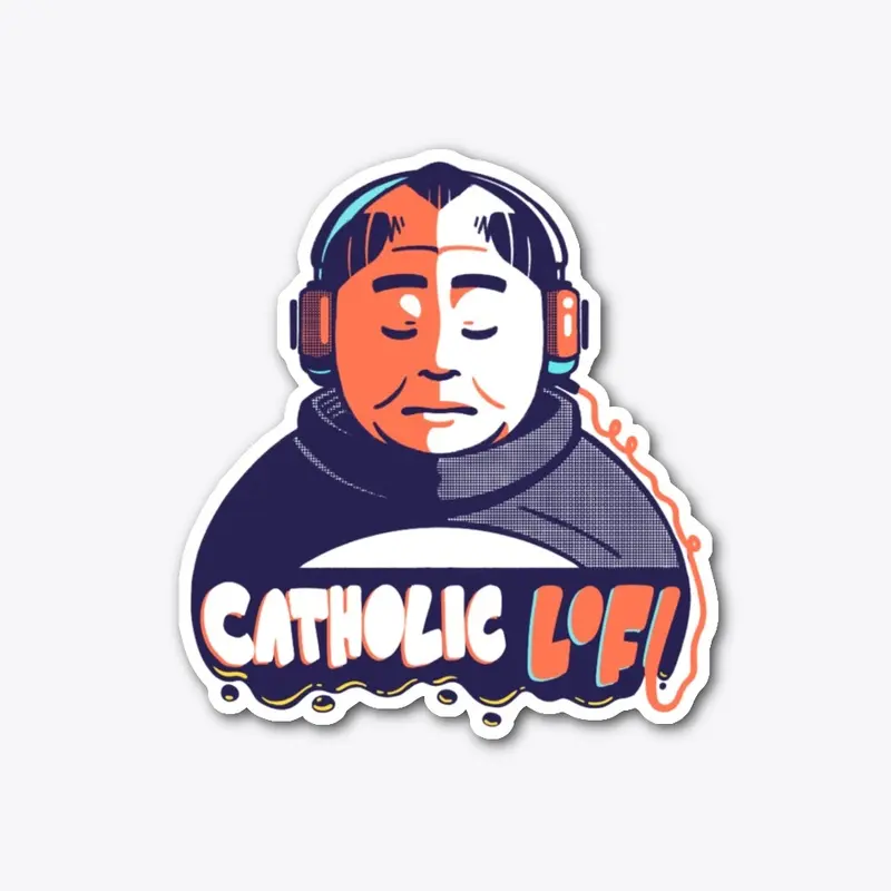 Chilled Aquinas Sticker